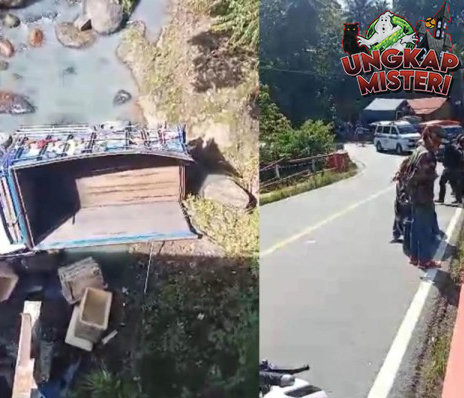 Truk Kecelakaan Terperosok ke Jurang di Lampung, Dua Tewas!