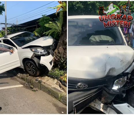 Ngantuk Berat? Mobil Tabrak Kios Tanaman di Bogor!