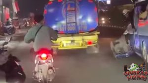 Kecelakaan dan Kejar-kejaran Truk Tangki Air di Bogor
