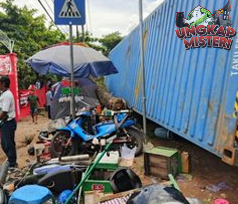 Kontainer Tumbang di Kalsel, 9 Siswa dan PKL Jadi Korban
