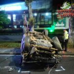 Rush Terbalik di Muba Pengemudi Luka Parah