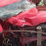 Mobil Agya Ringsek Usai Tabrakan KA Batara Kresna Wonogiri
