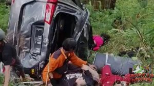 Mobil Wisatawan Surabaya Terjun Jurang, 2 Tewas